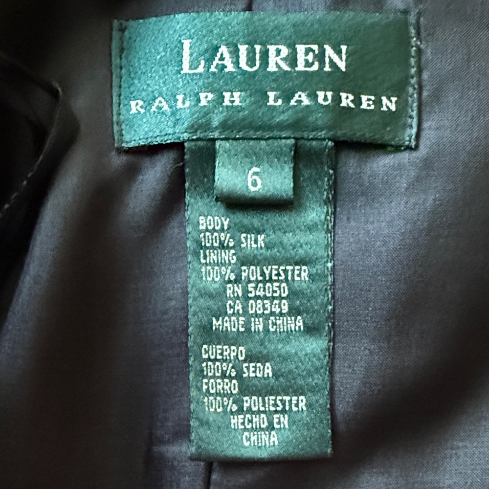 Ralph Lauren Black Strapless Gown - Picture 2 of 6